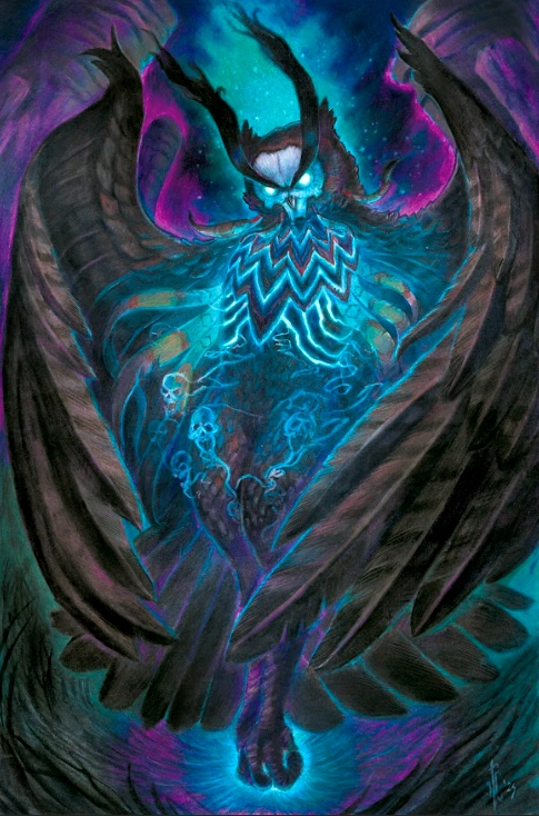 Ilustración de la baraja Druida